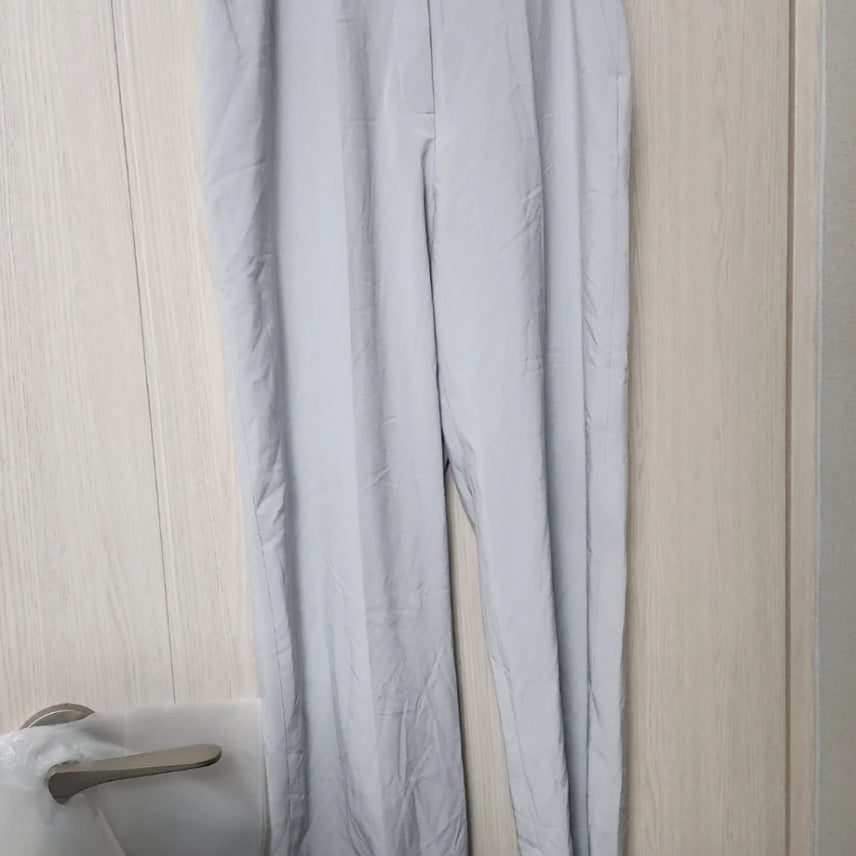 [BUNJANG] Ordinaire Light Gray Wide Slacks L / 오디네르 연한 회색 와이드 슬랙스 L