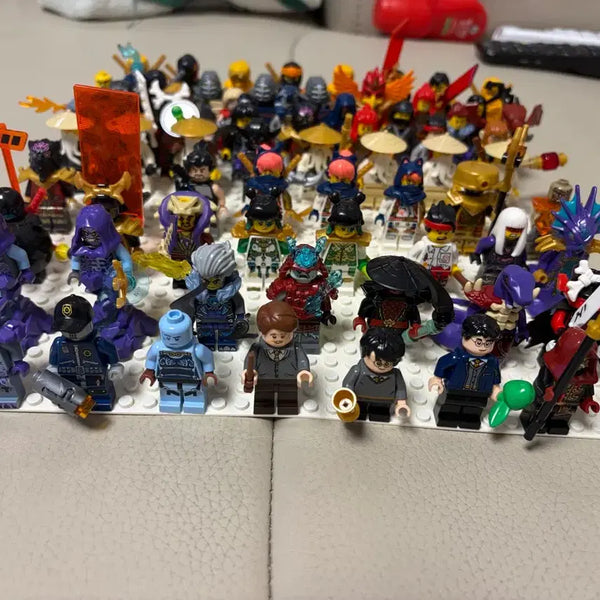 [BUNJANG] Lego Harry Potter & Ninjago Mixed Minifigure Bundle (Approx. 60 Figures) / 레고 해리포터 닌자고 다양한 미니피규어 일괄 60개 가량