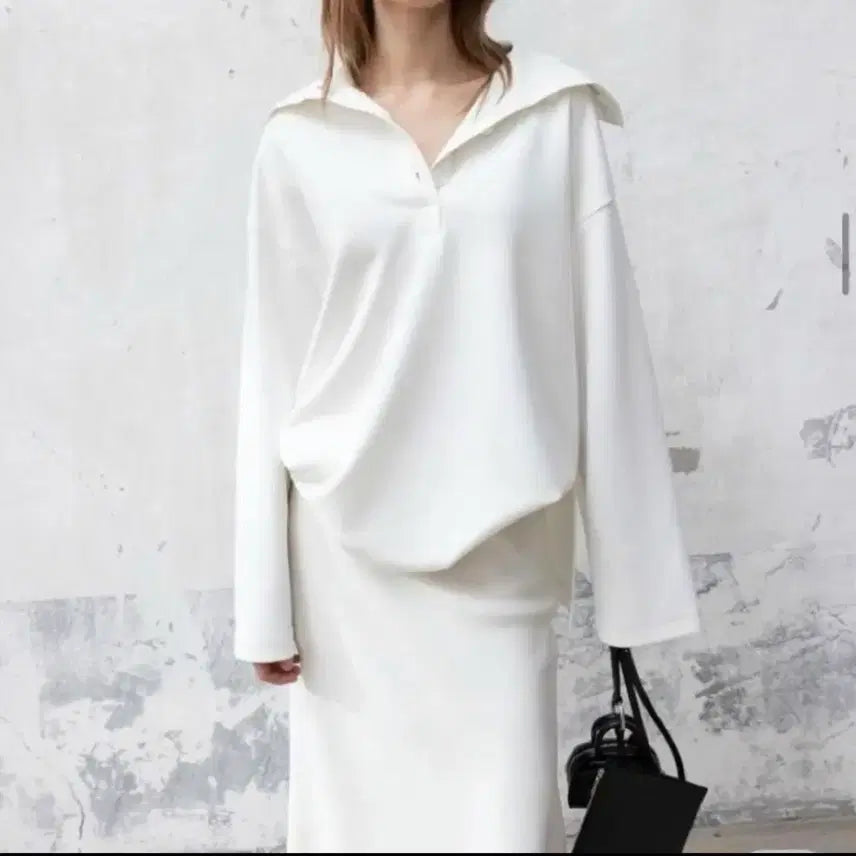 [BUNJANG] ORR Button Collar Oversized Sailor Shirt / 오르(ORR) 버튼카라 티셔츠 23년 오버핏 세일러 빅카라