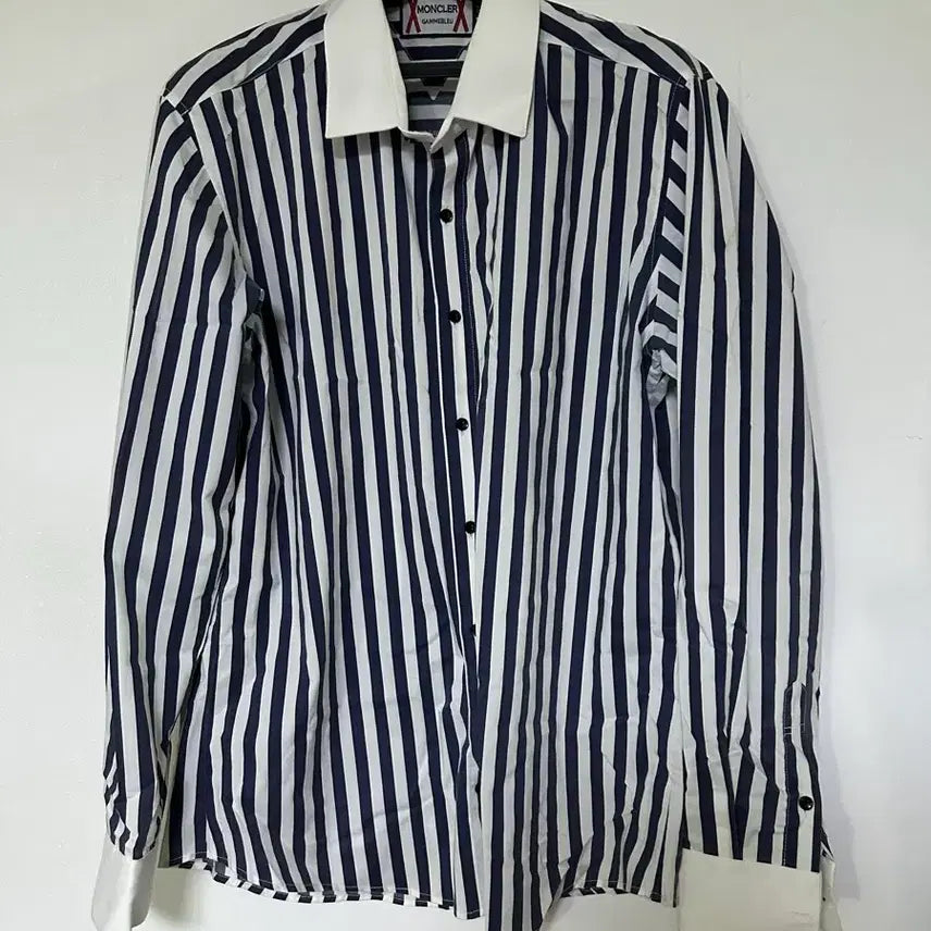 [BUNJANG] Moncler Men's Stripe Shirt / 몽클레르 스트라이프 셔츠 남성용