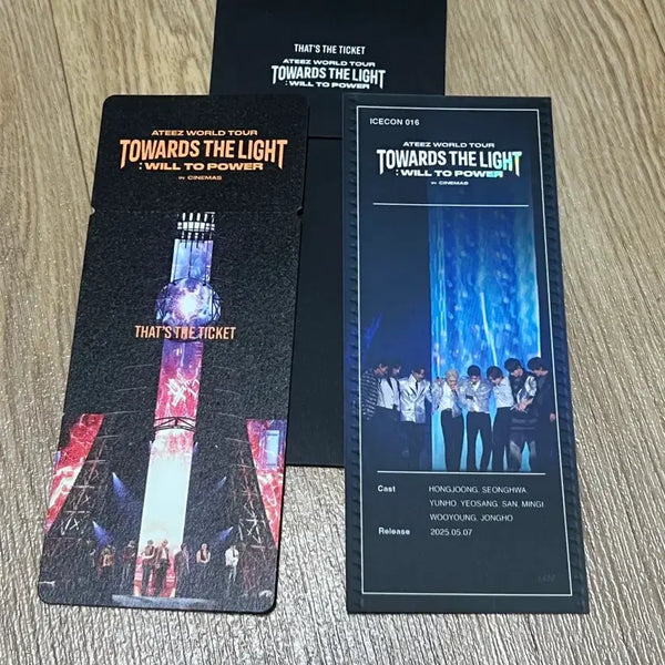 [BUNJANG] ATEEZ 'TOWARDS THE LIGHT : WILL TO POWER' Photocard Ticket / 에이티즈 영화 포토티켓
