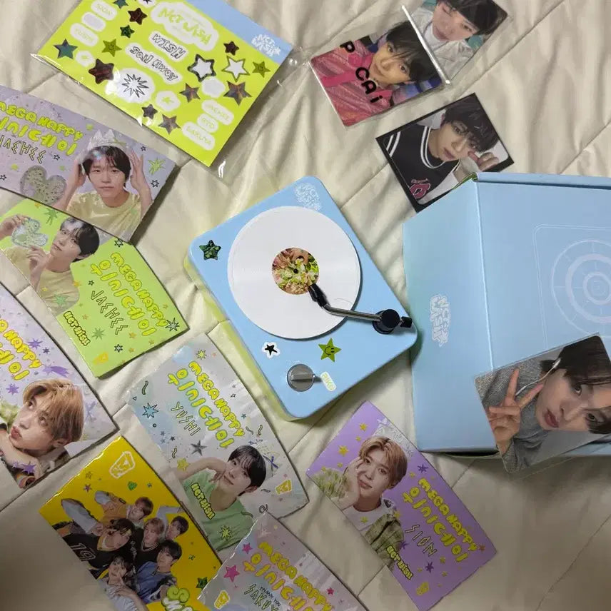 [BUNJANG] NCT WISH Turn Table Photocard & Cup Holder Set / 엔시티위시 턴테이블 (+ 포카 & 컵홀더)