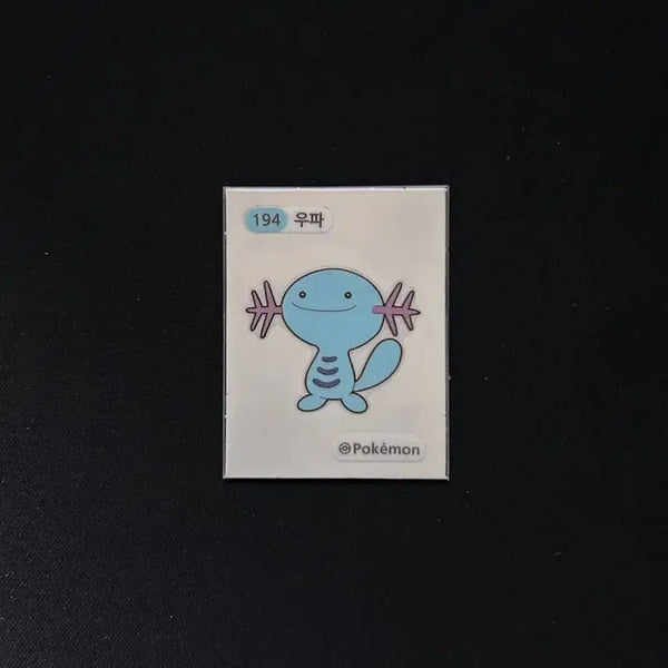 [BUNJANG] 2022 Pokemon 3-Digit Sticker Seal #194 Wooper / 2022년 포켓몬 3자리 띠부씰 194 우파 판매합니다