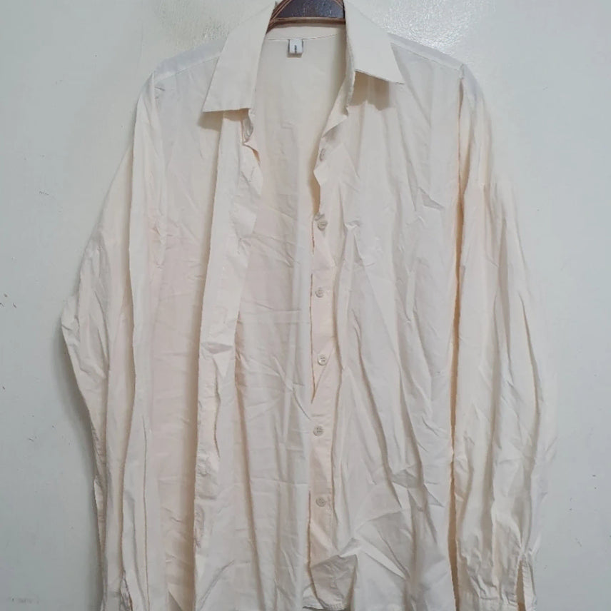[BUNJANG] MONDAY Beige Shirt / MONDAY 베이지색 셔츠
