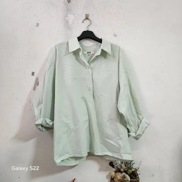 [BUNJANG] Mint Color Shirt / 민트색 셔츠