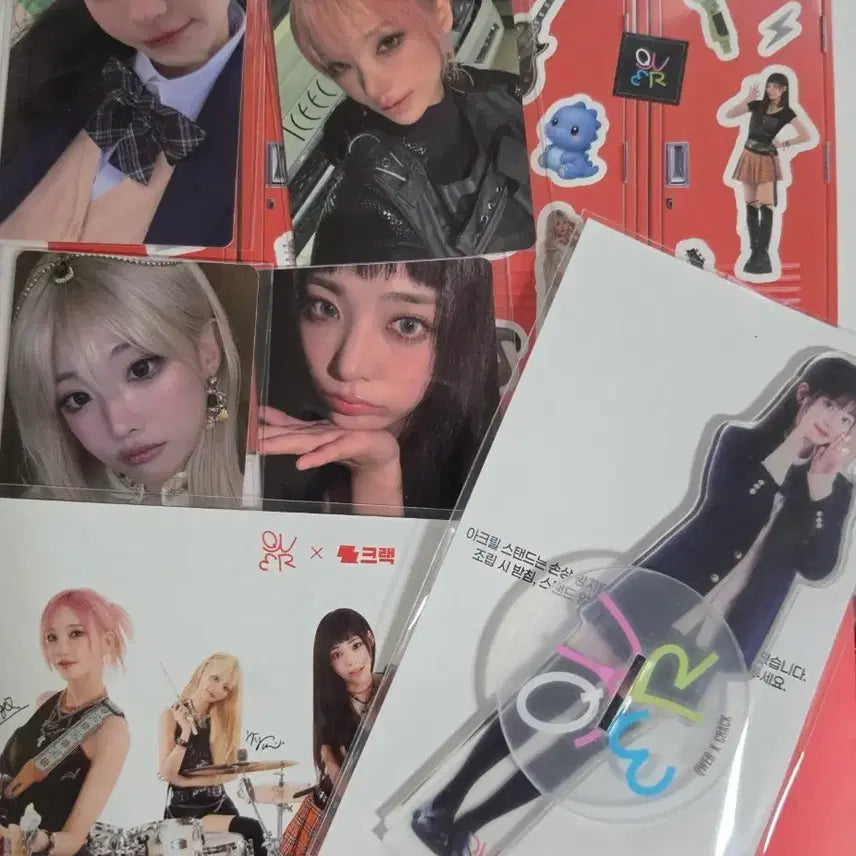[BUNJANG] QWER Chodan Acrylic Stand & Photocard Set / QWER x크랙 이벤트 굿즈(아크릴스탠드(쵸단)+ 포카,구성품