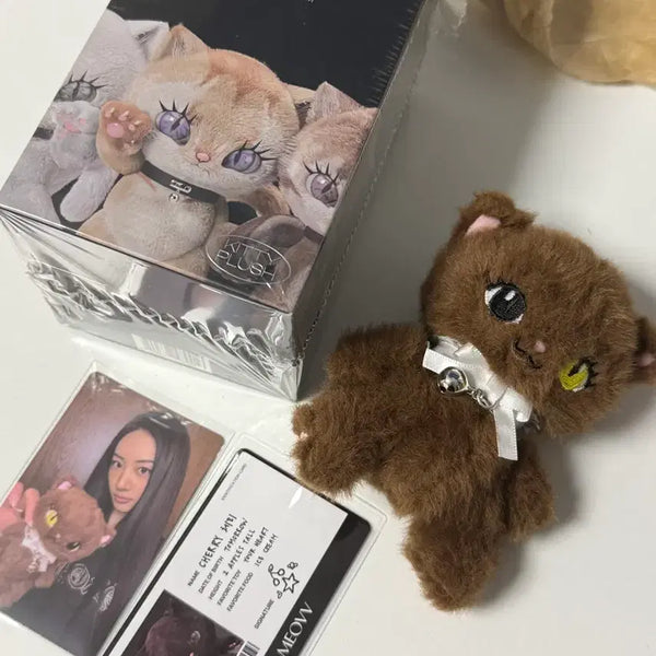 [BUNJANG] Miyoo Kitty Plush Keychain Full Set / 미야오 키티 플러쉬 가원 키링 앨범 풀구성 kitty plush