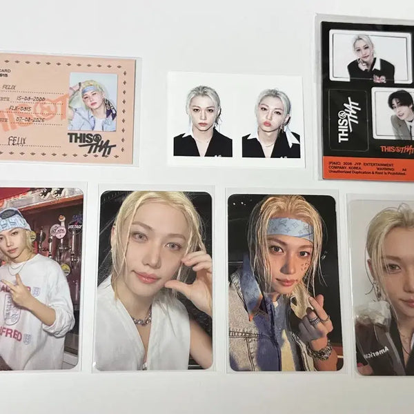 [BUNJANG] Stray Kids Felix This&That Photocard Bundle Set / StrayKids 스트레이키즈 스키즈 This&That 디스앤댓 필릭스 Felix 용복 포카 등 일괄