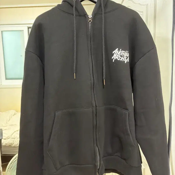 [BUNJANG] Another Archive Hoodie Zip-up Black M / 어나더 아카이브 후드집업 블랙 M