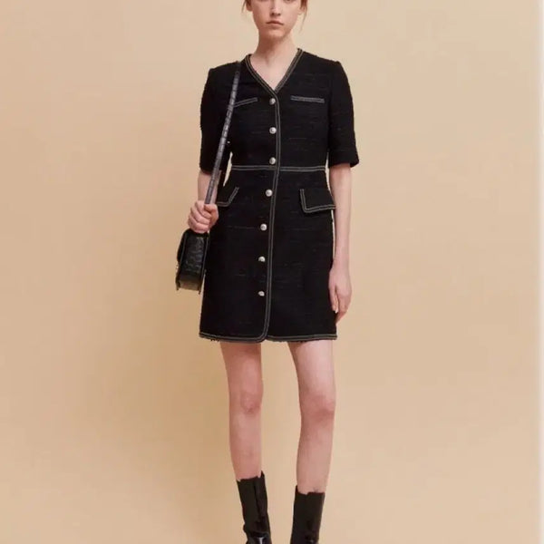 [BUNJANG] Maje Tweed Dress / 새상품) 마쥬 트위드 원피스