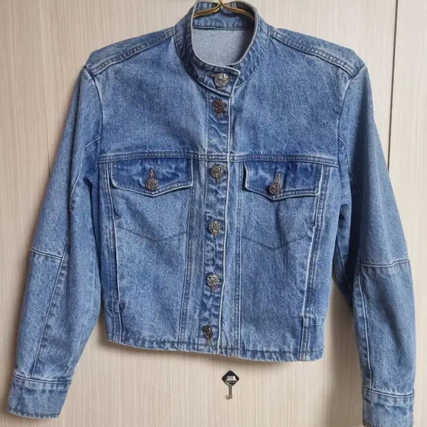 [BUNJANG] OBZEE Denim Crop Jacket / OBZEE오브제청 데님 크릅자켓