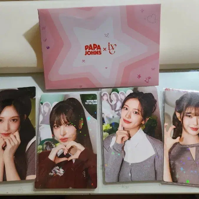 [BUNJANG] IVE Papa John's Collaboration Photocard Set / 파파존스 아이브 포토카드 전종