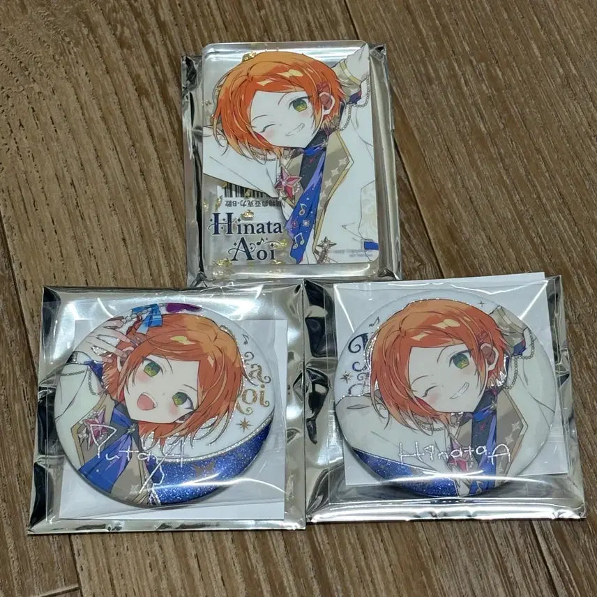 [BUNJANG] Ensemble Stars! 10th Anniversary Pop-up Aoi Hinata & Yuuta Can Badges Bundle Set / 앙상블 스타즈 10주년 팝업 아오이 히나타 유우타 캔뱃지 10만원 특전 일괄