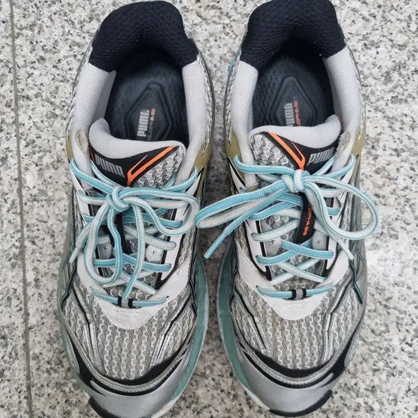 [BUNJANG] Puma Velophasis Phased Silver Sky Blue Sneakers / 푸마 벨로파시스 페이즈드 실버 스카이블루 275