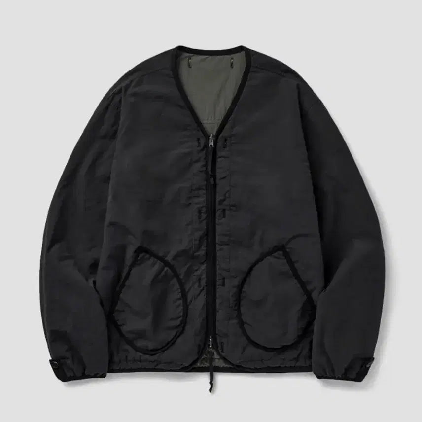 [BUNJANG] Union Blue Reversible Liner Jacket Black/Khaki / 유니온블루 리버시블 라이너자켓