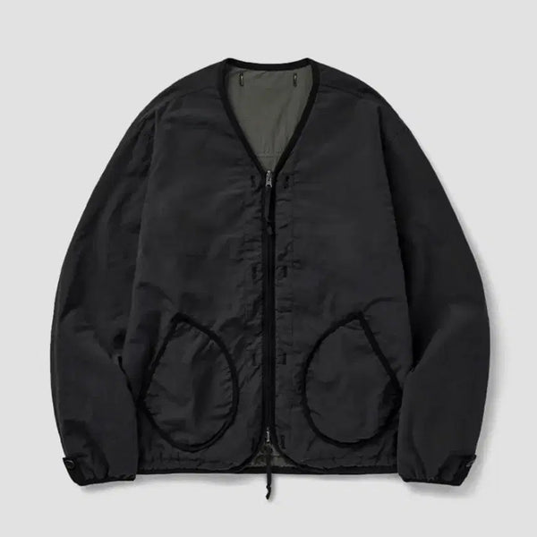 [BUNJANG] Union Blue Reversible Liner Jacket Black/Khaki / 유니온블루 리버시블 라이너자켓