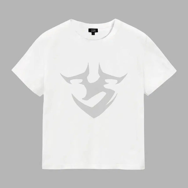 [BUNJANG] 225 Logo Crop T-Shirt (White) / 225 logo crop T-shirt (white) 로고 크롭 반팔 티셔츠 1