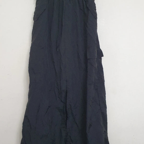 [BUNJANG] Black Cargo Wide Skirt / 블랙 카고 와이드 스커트 치마