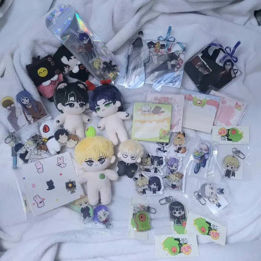 [BUNJANG] Web Novel/Webtoon Merchandise Set / 웹소웹툰 공식비공식 굿즈 세트 이착헌 괴담출근 브구소 집없
