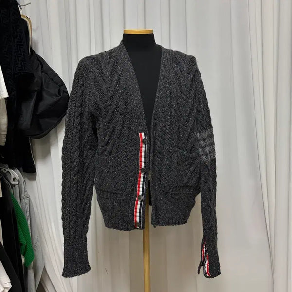 [BUNJANG] Thom Browne Aran Cable Cardigan / {새상품급/4}톰브라운 아란케이블 가디건