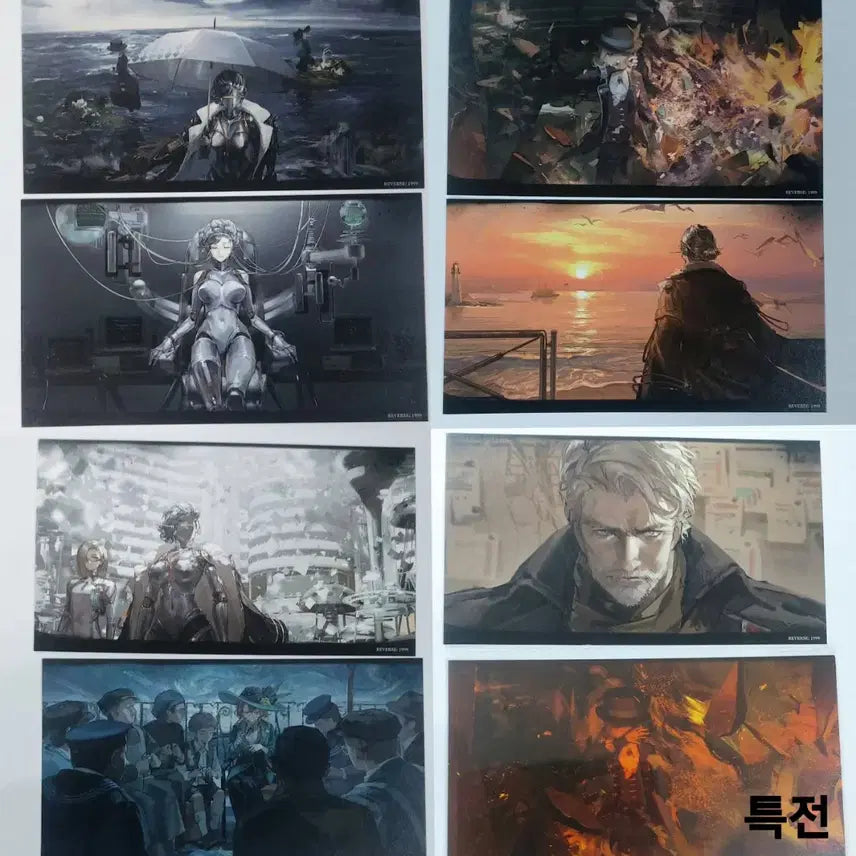 [BUNJANG] Reverse 1999 CG Postcard Bundle Set featuring Lucy, Vertin, Cacania, and Ivor (with POB) / 리버스1999 CG 엽서 고독의 노래 특전 포함 일괄 루시 버틴 카카니아 이고르