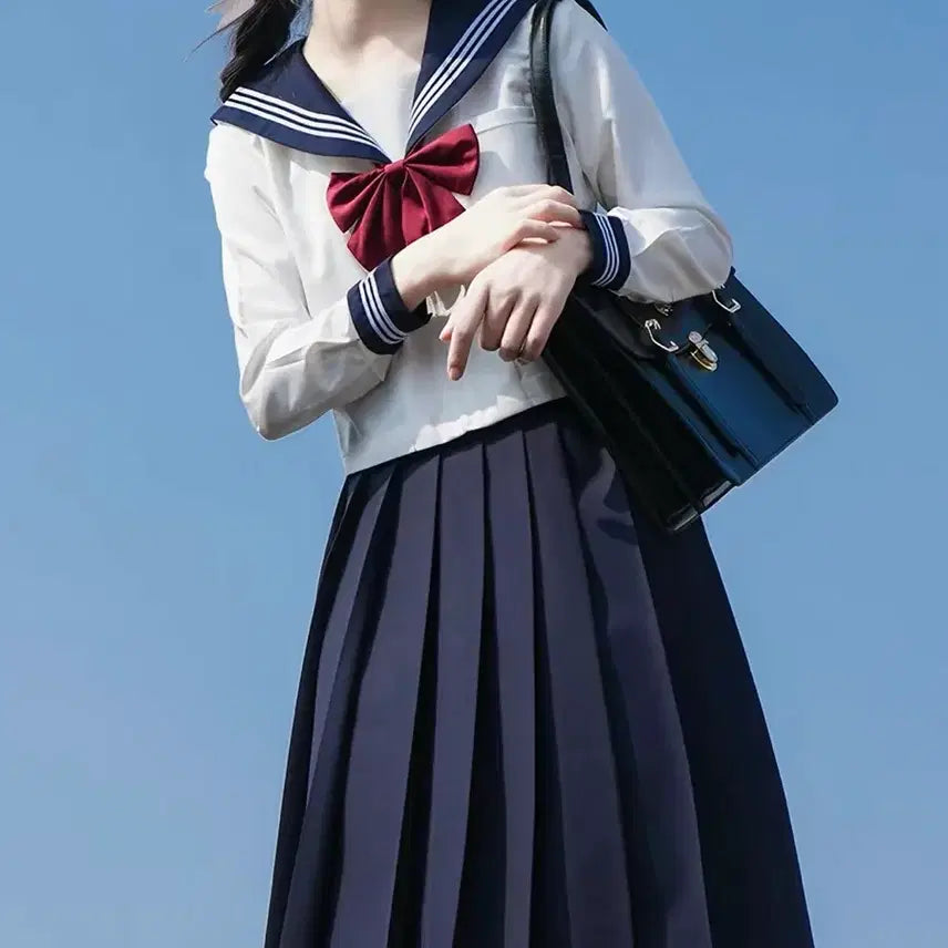 [BUNJANG] JK Uniform Cosplay School Uniform Set / 판매)졸업사진 일본 교복 코스프레 세라복 JK 양산형 지뢰계 서브컬쳐 갸루