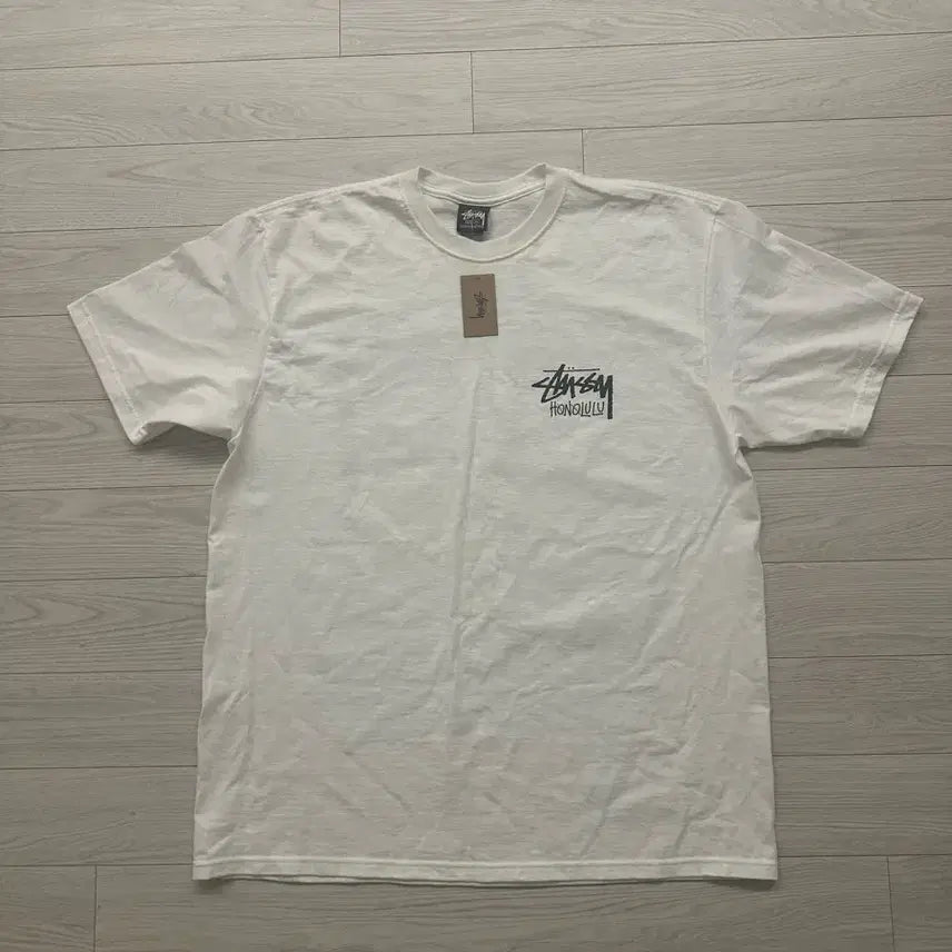 [BUNJANG] Stussy Honolulu T-Shirt White L / 미착용 새제품 스투시 호놀룰루 티셔츠 화이트 L