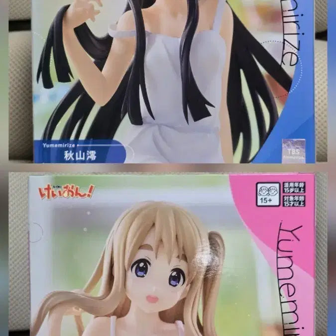 [BUNJANG] K-ON! Yumemiruize Akiyama Mio & Tsumugi Figurine 2-Piece Bundle Set / (미대봉)케이온! 유메미리즈 아키야마 미오 / 츠무기 피규어 2종 일괄