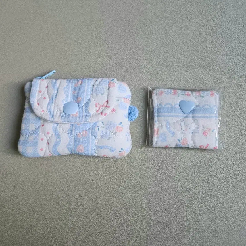 [BUNJANG] Handmade Two-Way Mini Wallet Pouch with Keychain / Cord Organizer Earphone Holder / 핸드메이드 투웨이 미니 지갑 파우치 키링