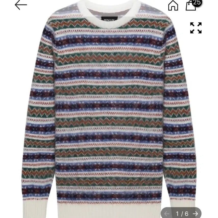 [BUNJANG] Howlin' Fair Isle Shaggy Dog Sweater / 하울린 페어아일 쉐기독