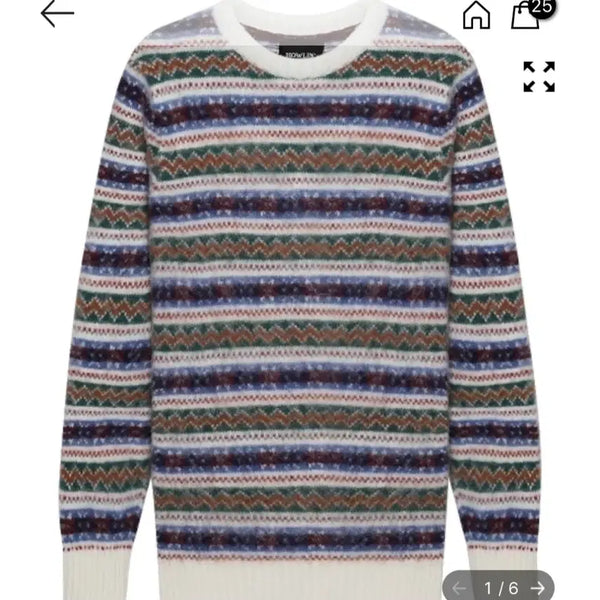[BUNJANG] Howlin' Fair Isle Shaggy Dog Sweater / 하울린 페어아일 쉐기독