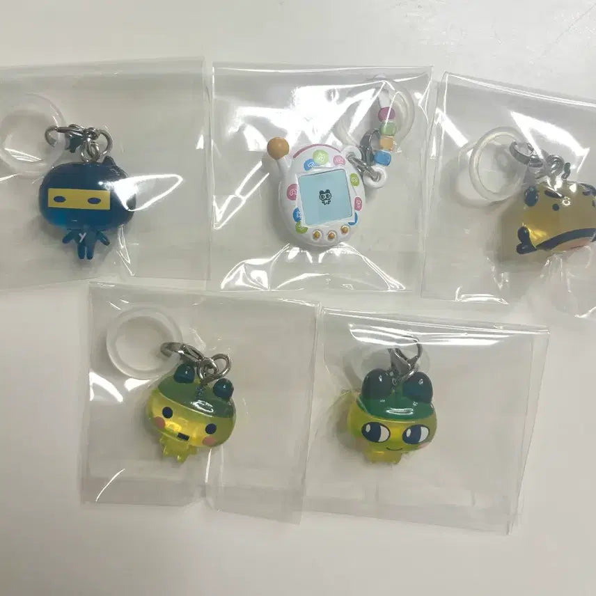 [BUNJANG] Tamagotchi Mezurushi Series 3 Keychain Set / 다마고치 메지루시 3탄 키링 5종 일괄
