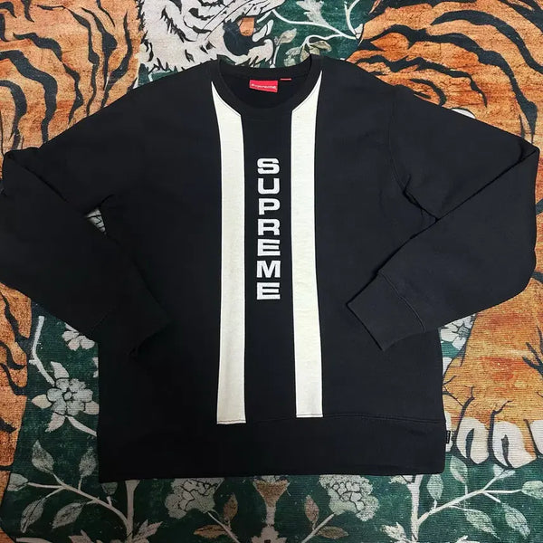 [BUNJANG] Supreme Striped Sweatshirt / 슈프림 맨투맨