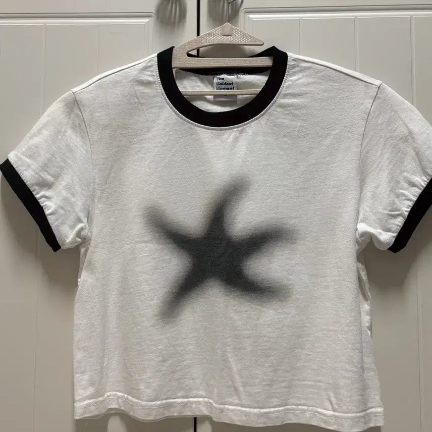 [BUNJANG] The Coldest Moment Starfish Ringer T-Shirt / 더콜디스트모먼트 스타피쉬 링거티