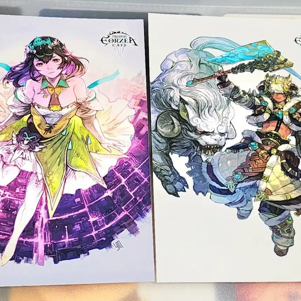 [BUNJANG] Final Fantasy XIV Eorzea Cafe Bonus Postcard Set - Beastmaster / [일괄] 파이널판타지14 에오르제아 카페 특전 엽서 스펜 마수조련사 파판14