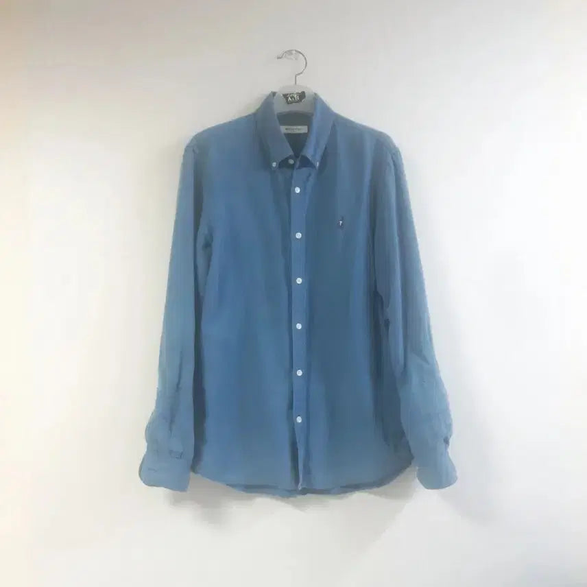 [BUNJANG] Beanpole Men's Linen Button-Down Long-Sleeve Shirt / 빈폴 남성 린넨 버튼다운 긴팔셔츠
