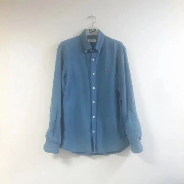 [BUNJANG] Beanpole Men's Linen Button-Down Long-Sleeve Shirt / 빈폴 남성 린넨 버튼다운 긴팔셔츠
