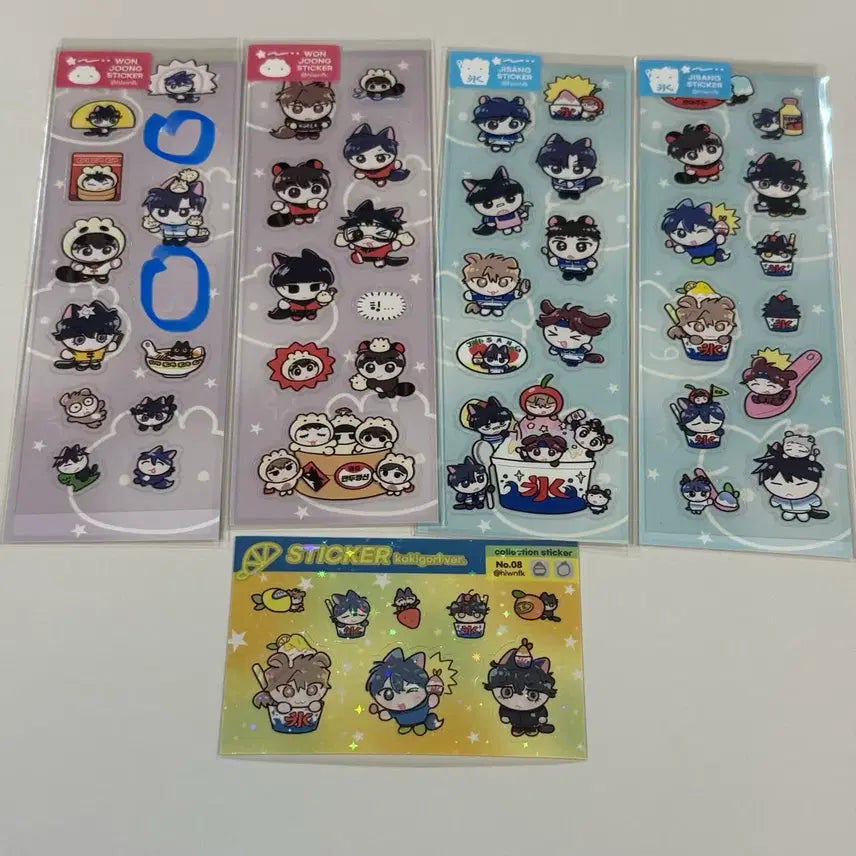 [BUNJANG] Garbage Time Clover Jihyangbingsu Wonjoongmandu Sticker Set / 가비지타임 클로버님 지상빙수 원중만두 스티커