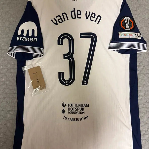 [BUNJANG] Tottenham Hotspur 24-25 Home Authentic Van de Ven Jersey / 24-25 토트넘 홈 유로파 결승 반더벤 어센틱 유니폼