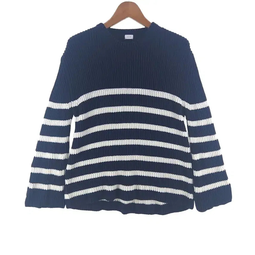 [BUNJANG] SIEH Ribbed Oversized Cotton Knit Navy / [여F]시에 골지 오버핏 코튼 니트[Y68-088]/레이디블루