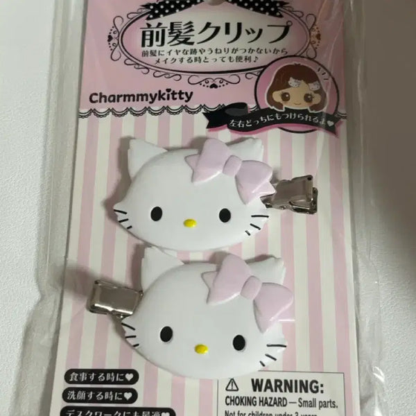 [BUNJANG] Sanrio My Melody Hair Pin / (새상품) 산리오 챠미키티 헤어핀 앞머리 머리핀 클립 헬로키티