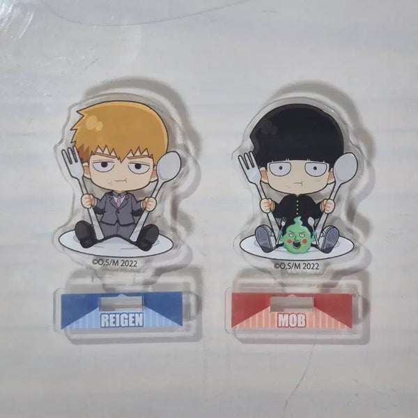 [BUNJANG] Mob Psycho 100 Reigen & Mob Acrylic Stand Set / 모브사이코100 아크릴 스탠드 레이겐 모브 세트