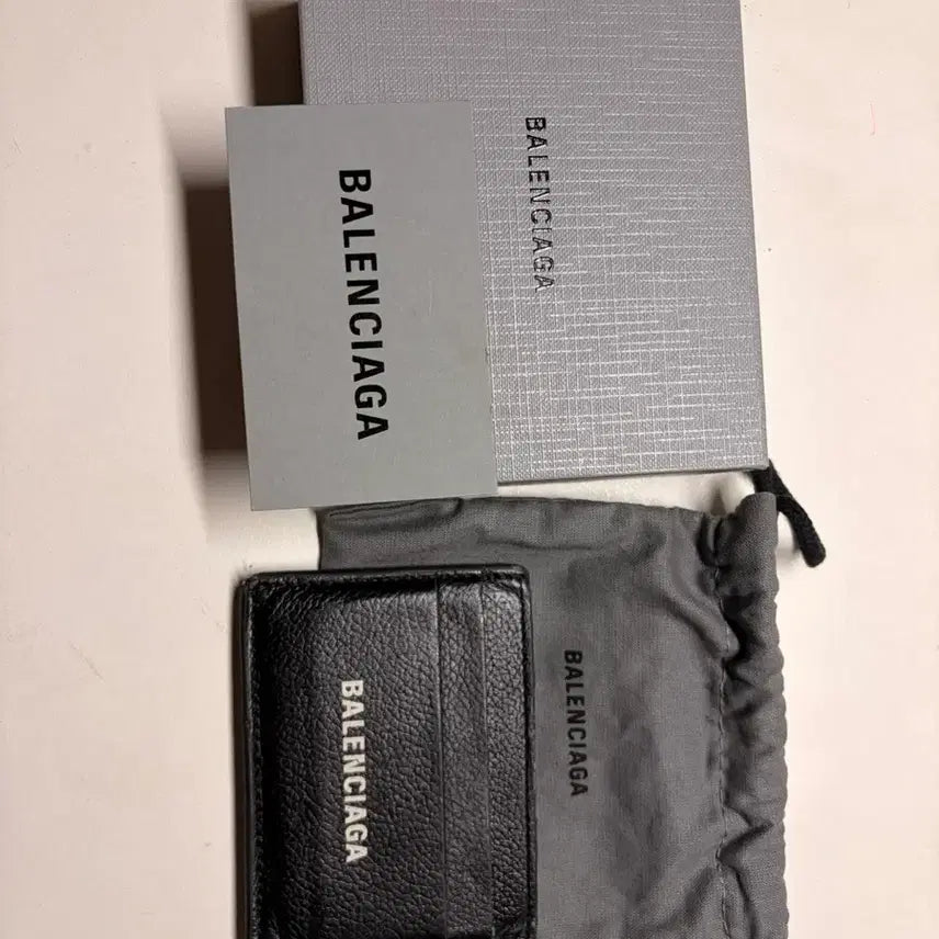 [BUNJANG] Balenciaga Card Holder Black Leather / 발렌시아가 카드지갑 블랙