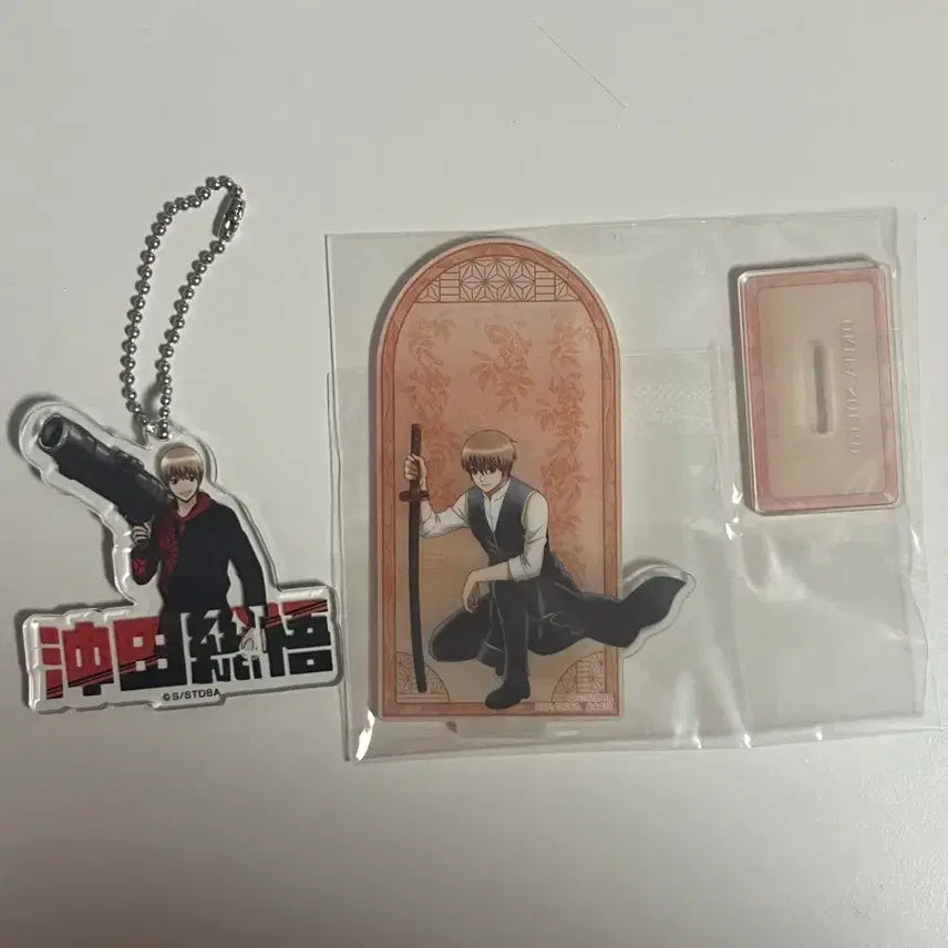 [BUNJANG] Gintama Okita Sougo Acrylic Stand & Keychain Bundle Set / [일괄] 은혼 오키타 소고 아크릴 스탠드 아크릴 키링