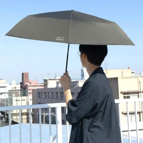 [BUNJANG] Wpc. IZA Compact Umbrellas Perfect Blackout (Gray) - New / [새상품] Wpc. IZA 컴팩트 무지 완벽암막 우양산 (그레이)
