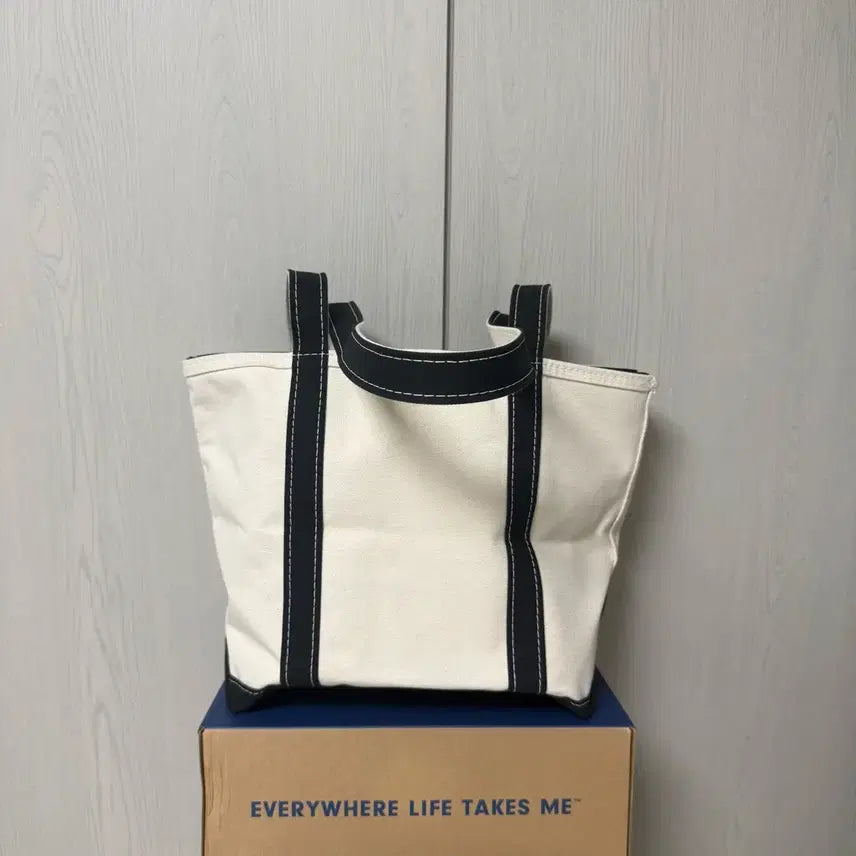 [BUNJANG] LLBean Medium Long Handle Tote Bag Black Zipper / 엘엘빈 토트백 미디엄 롱 핸들 블랙 지퍼
