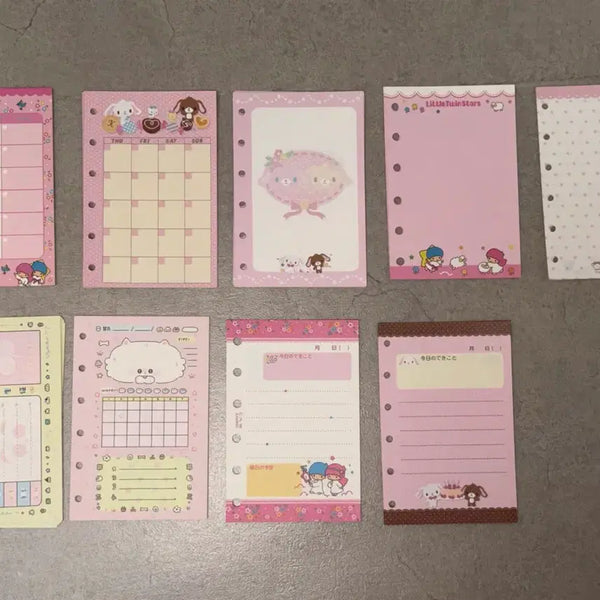 [BUNJANG] A7 Diary Inserts Bundle (Sugarbunnies, Little Twin Stars) / 6공 다이어리 A7 속지 일괄 양도 (슈가바니즈, 리틀트윈스타)