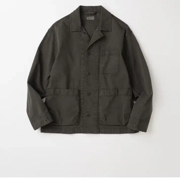 [BUNJANG] My ­­Library Librarian Work Jacket Olive / 마이라이브러리 라이브리안 워크자켓 더스트 올리브