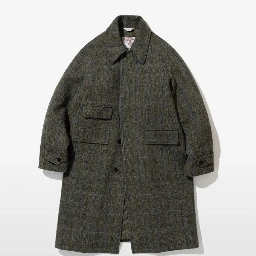 [BUNJANG] Lord John Grey Harris Tweed Balmacaan Coat / (L) 로드존그레이 해리스트위드 발마칸코트