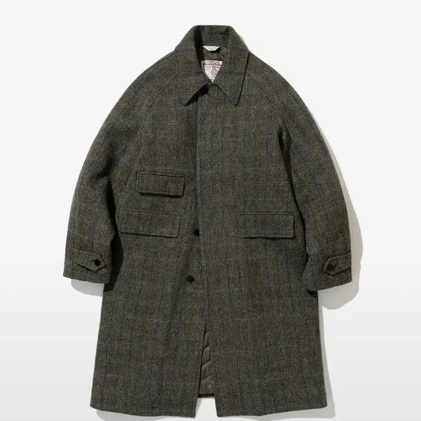 [BUNJANG] Lord John Grey Harris Tweed Balmacaan Coat / (L) 로드존그레이 해리스트위드 발마칸코트